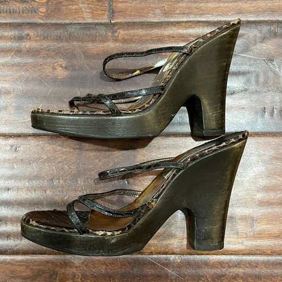 Vintage Dolce & Gabbana Strappy snake skin Shoes - Picture 4 of 6